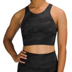 Lululemon Wunder Train Longline Camo Sports Bra